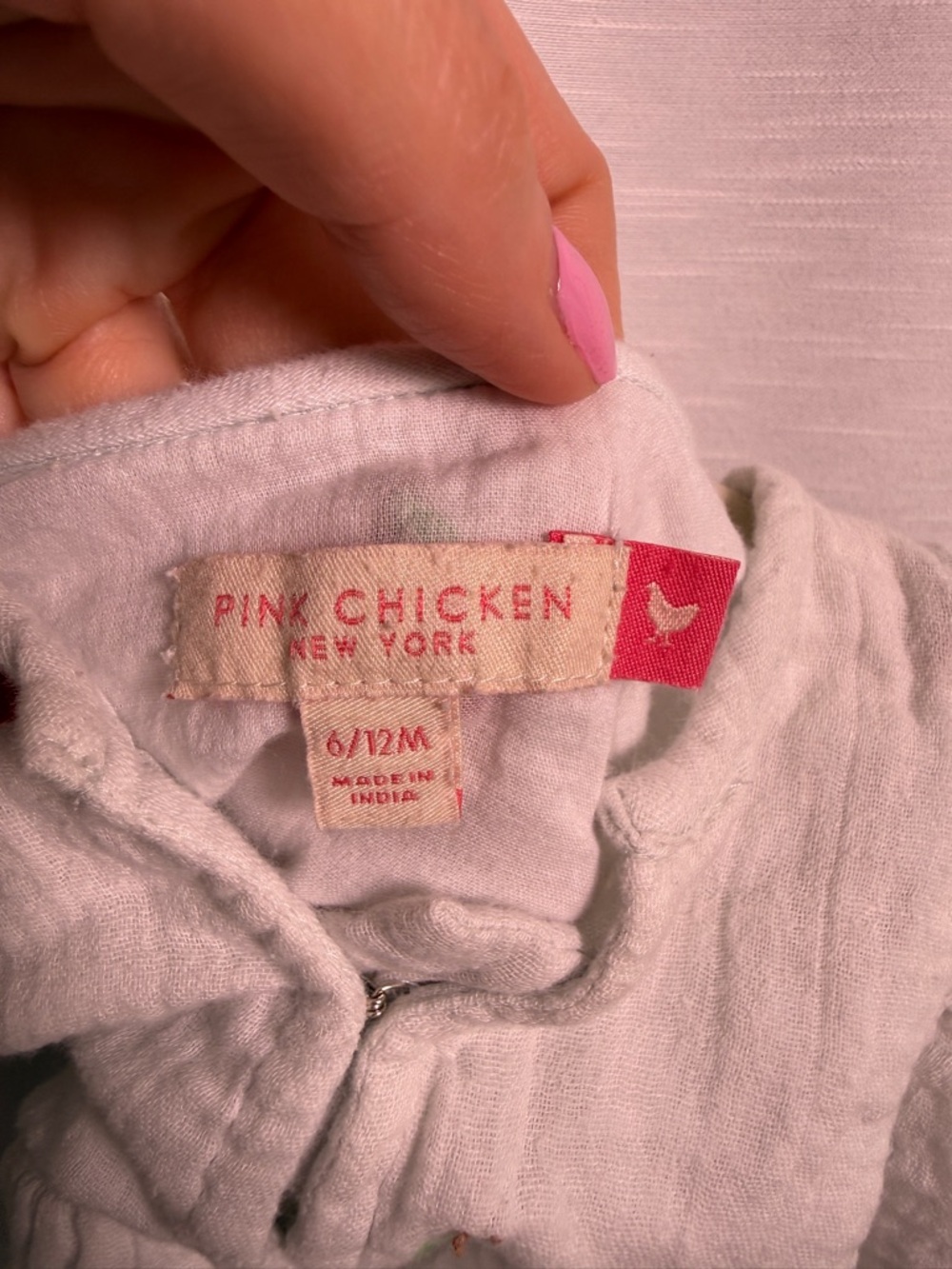 Pink Chicken Baby Ava Bella 2 Piece Set Cherry Print Top Bloomer | Size 6-12M - Picture 13 of 16